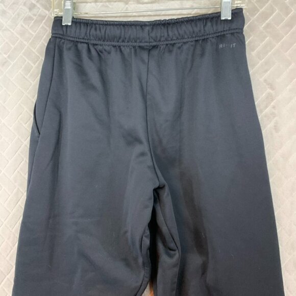 Nike Mens S Pants Black Dri-Fit Slim Straight Athleisure Running Swoosh Logo - Picture 12 of 16